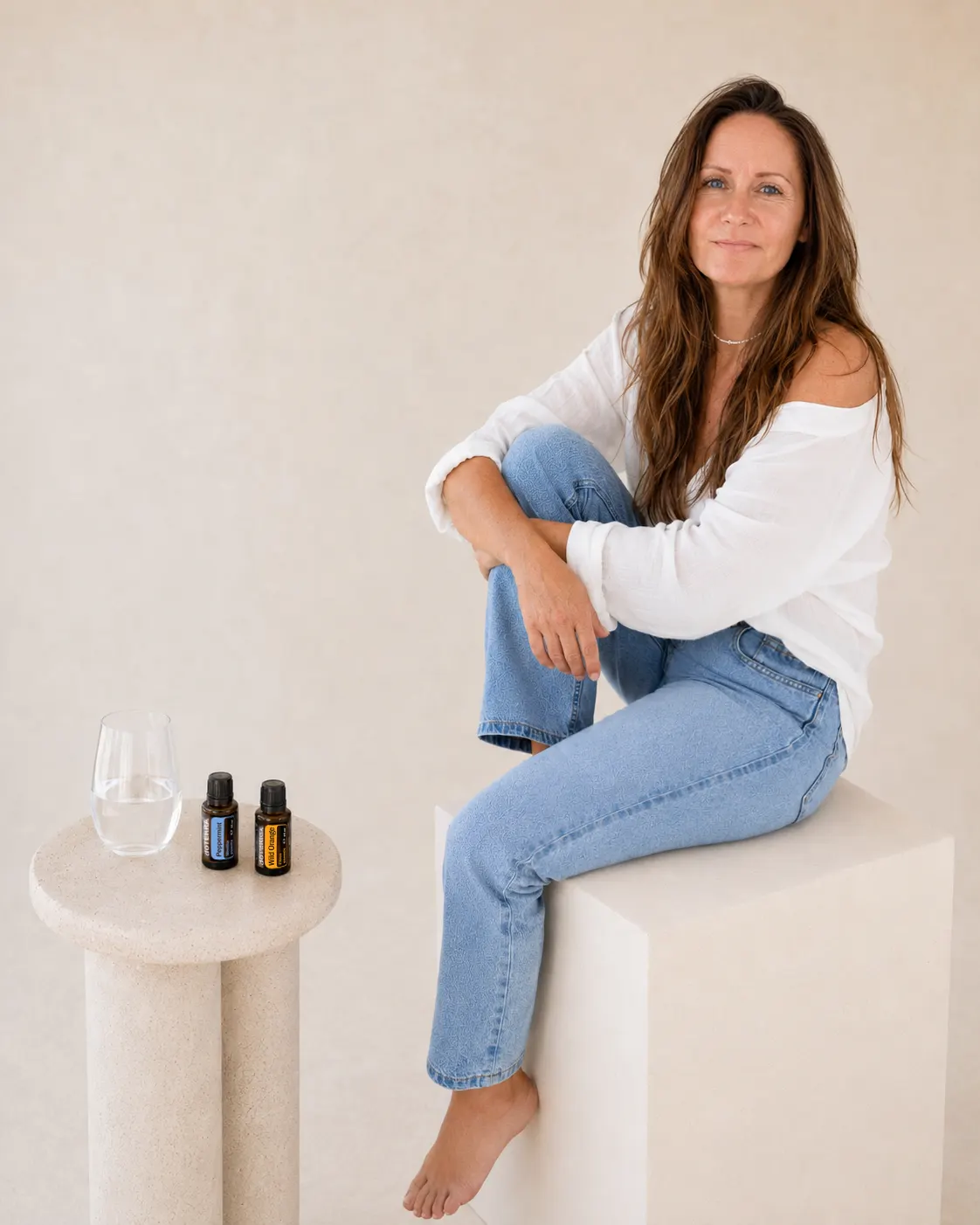 Anett mit ätherischen Ölen